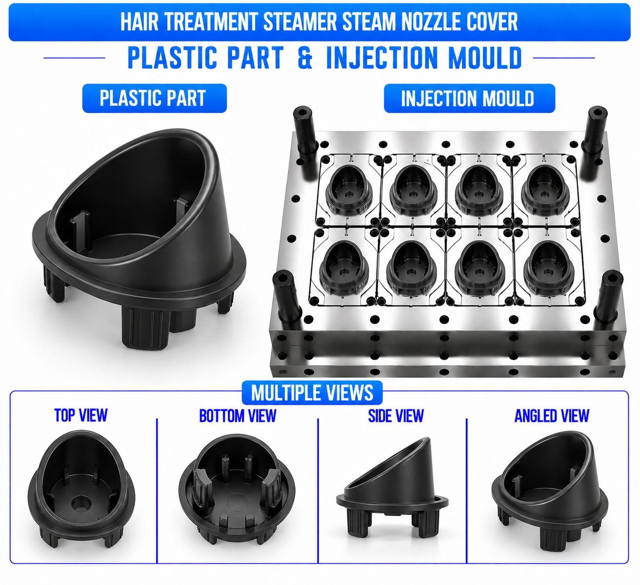Hair Treatment Steamer Plastic Steam Nozzle Cover Mould and Moulding Service